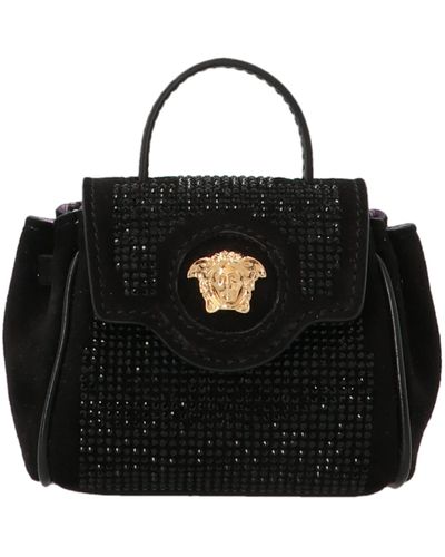 Versace Micro La Medusa Handbag - Black