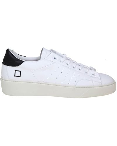 Date Levante Sneakers In Black/white Leather