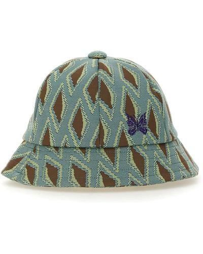 Needles Hat With Print - Green