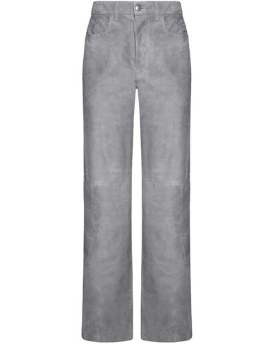 Amiri Leather Trousers - Grey
