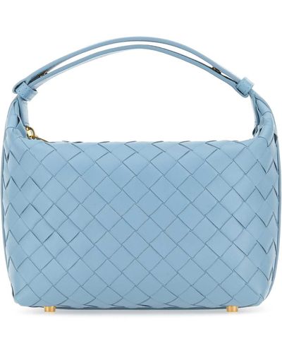 Bottega Veneta Powder Nappa Leather Mini Wallace Handbag - Blue