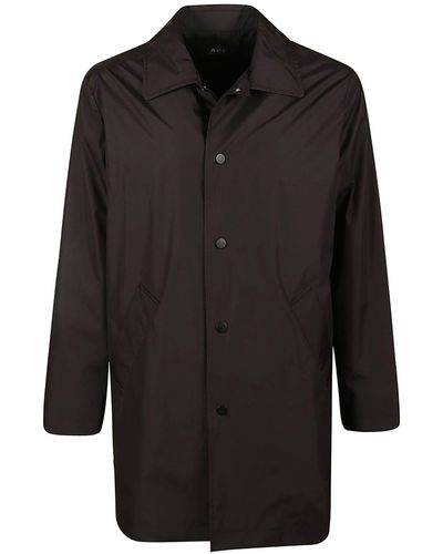 A.P.C. Mac Victor Coat - Black