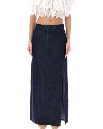 THE GARMENT Eclipse Strap Long Skirt - Blue