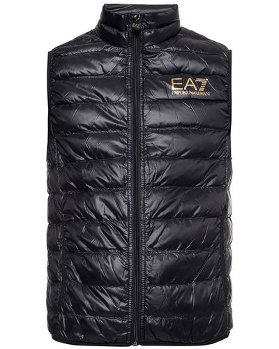 EA7 Duck Down Padded Black Gilet