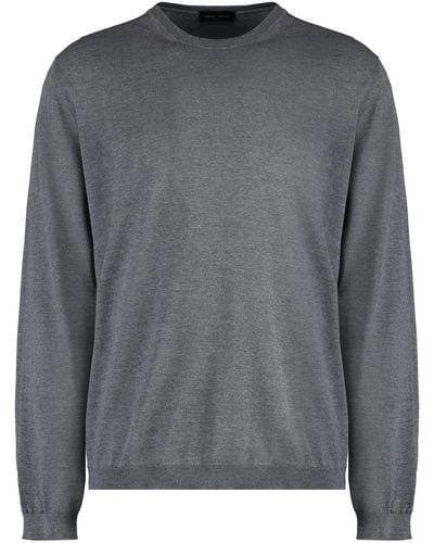 Roberto Collina Wool Crew-Neck Sweater - Gray
