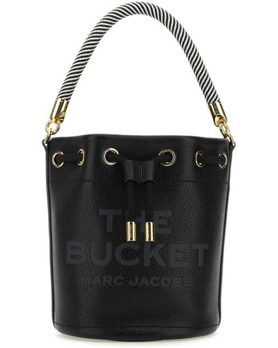 Marc Jacobs Leather The Bucket Bucket Bag - Black