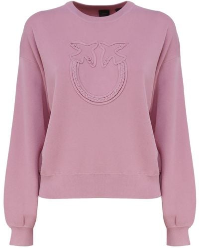 Pinko Sweater With Logo - Pink