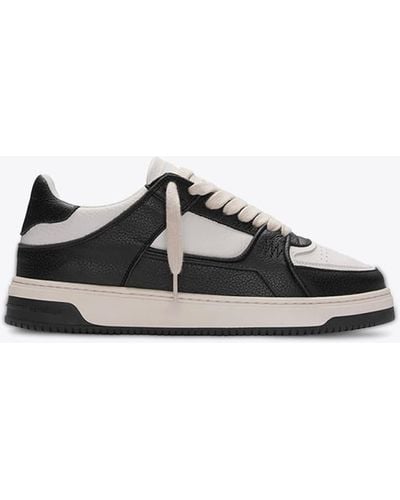 Represent Apex Off White And Black Leather Low Top Sneaker - Apex