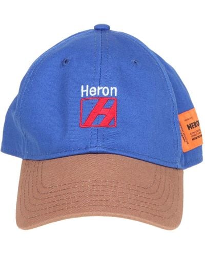 Heron Preston Hat With Front Logo Brown Color - Blue