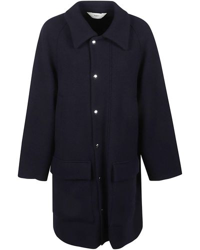 Barena Cargo Pocket Detail Buttoned Coat - Blue