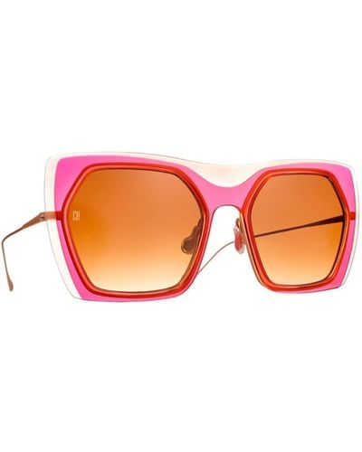 Caroline Abram Dangereuse Sunglasses - Pink