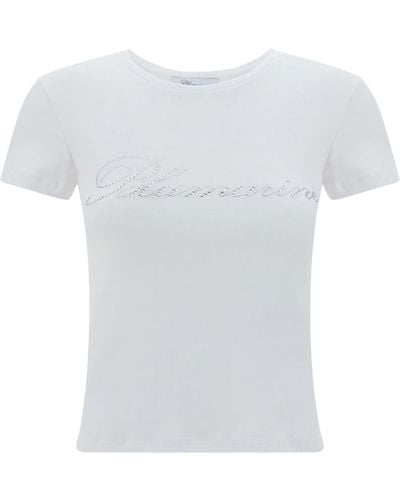 Blumarine Cotton T-Shirt - White
