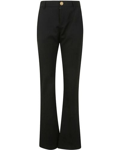 Balmain Low Waist Bootcut Trousers Clothing - Black