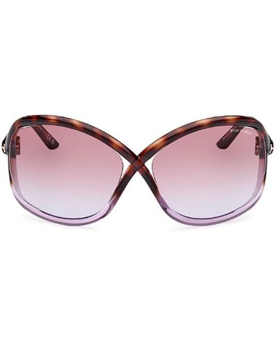 Tom Ford Eyewear Butterfly Frame Sunglasses - Pink