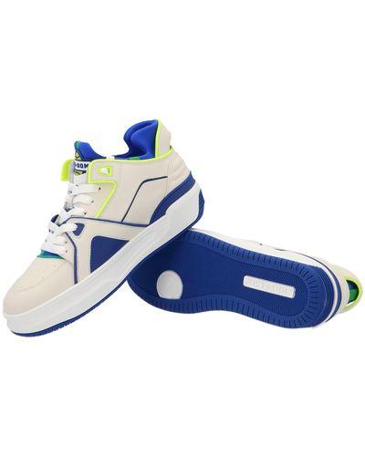 Just Don Courtside Tennis Mid Jd2 Trainers - Blue