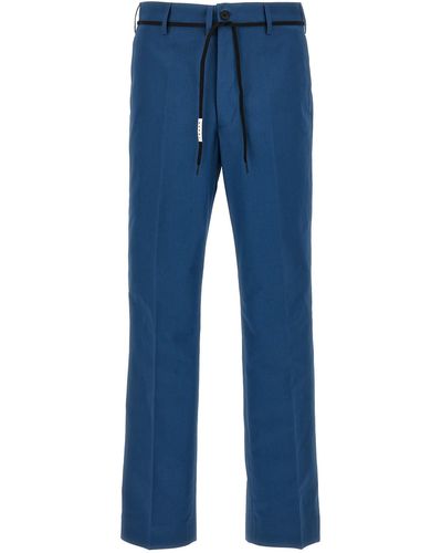 Marni Gabardine Trousers - Blue