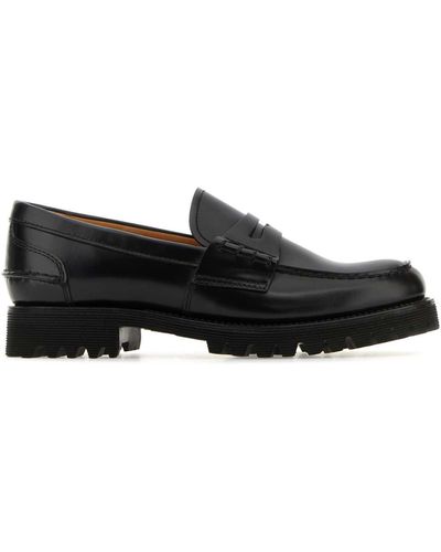 Church's Leather Pembrey Loafers - Black