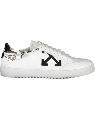Off-White c/o Virgil Abloh Leather Low-Top Sneakers - White