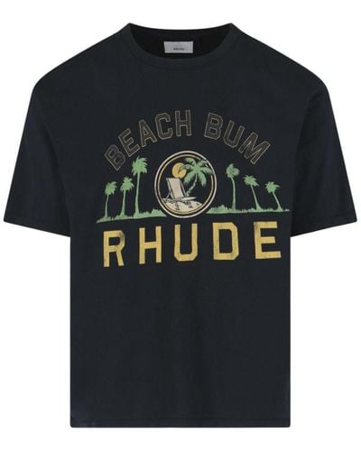 Rhude 'beach Bum' T-shirt - Black
