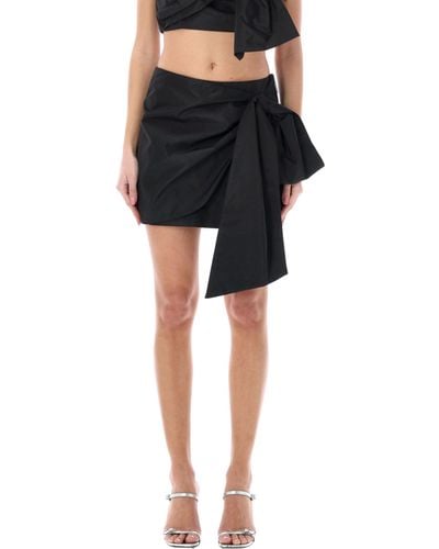 MSGM Taffeta Mini Skirt - Black