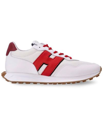 Hogan Sneakers H601 White Red Burgundy