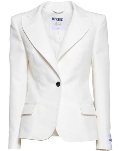 Moschino Classic Buttoned Jacket - White