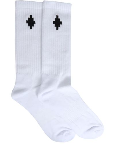 Marcelo Burlon Cross Sideway Socks - White