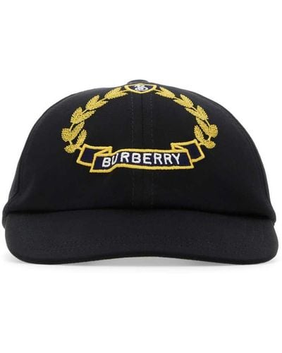 Burberry Cotton Baseball Cap - Black