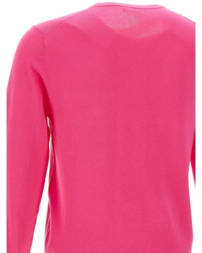 Sun 68 Solid Cotton Sweater - Pink