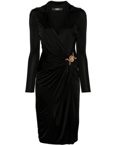 Versace Dress Stretch Crepe Jersey - Black