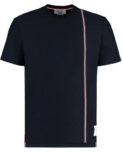 Thom Browne Cotton Crew-Neck T-Shirt - Black