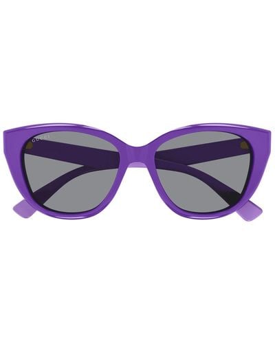 Gucci Gg1588S Linea Lettering Sunglasses - Purple