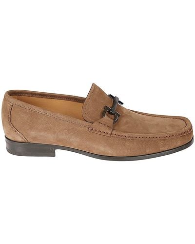 Ferragamo Grandioso Loafers - Brown