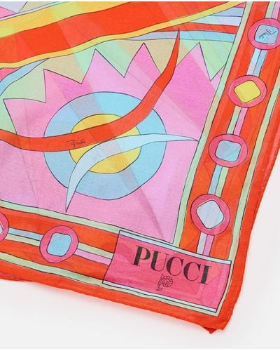 Emilio Pucci Long Cotton Pareo - Pink