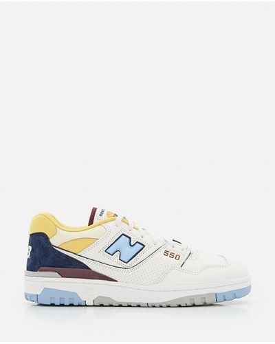 New Balance Low-Top 550 Leather Sneakers - White