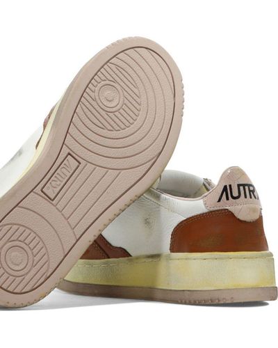 Autry Medalist Lace-Up Trainers - Natural