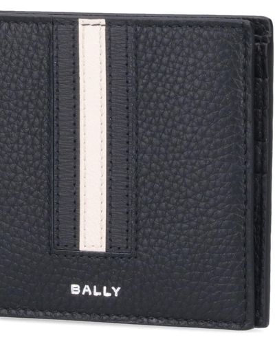 Bally Bi-Fold Logo Wallet - Black