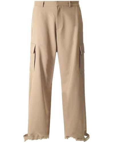 Off-White c/o Virgil Abloh Cargo Pants With Logo - Natural