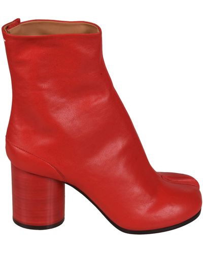 Maison Margiela Cleft Toe Boots - Red