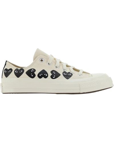 COMME DES GARÇONS PLAY Multi Heart Sneakers - White