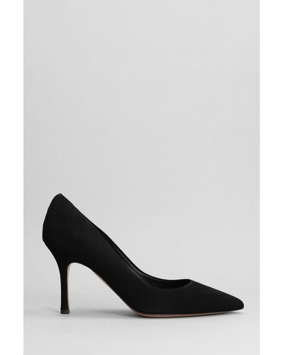 The Seller Court Shoes In Black Suede
