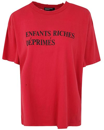 Enfants Riches Deprimes Classic Logo T-Shirt - Red