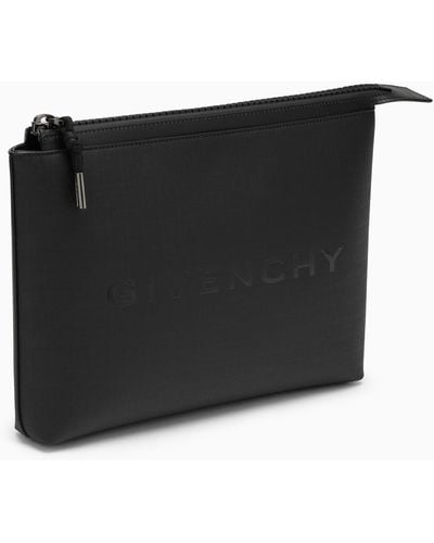 Givenchy Medium Pouch In 4g Nylon - Black