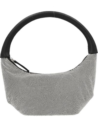 STAUD Pepper Embellished Zipped Tote Bag - Grey