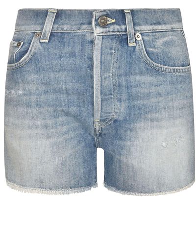 Dondup Denim Buttoned Shorts - Blue