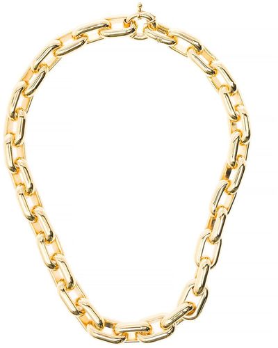 FEDERICA TOSI Lace Ella 18k Gold Plated Bronze Chain Necklace Tosi - Metallic