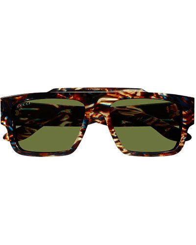 Gucci Rectangular Sunglasses - Green