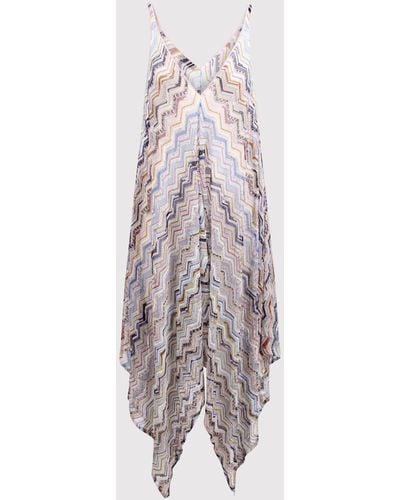 Missoni Zigzag-Knit Asymmetric Cover Up - White