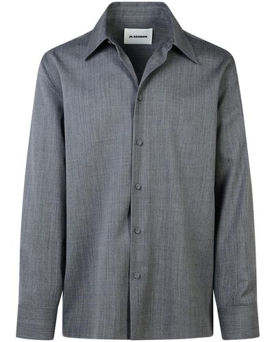 Jil Sander Wool Shirt - Grey