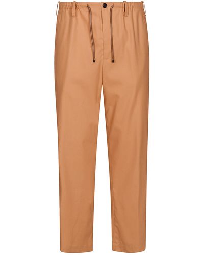 Dries Van Noten Straight Buttoned Trousers - Orange